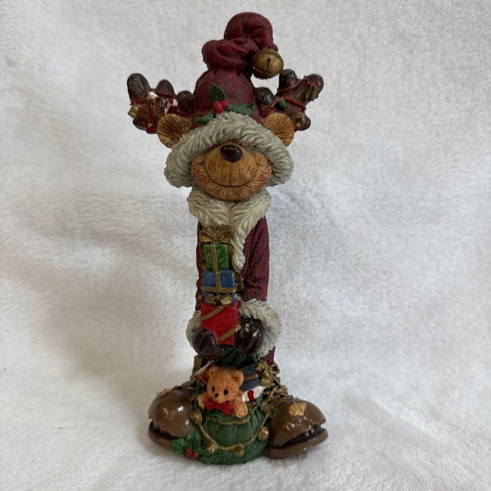 Vintage Hobo Santa Clause Bear 8.5” Figure Christmas‎ Figurine
